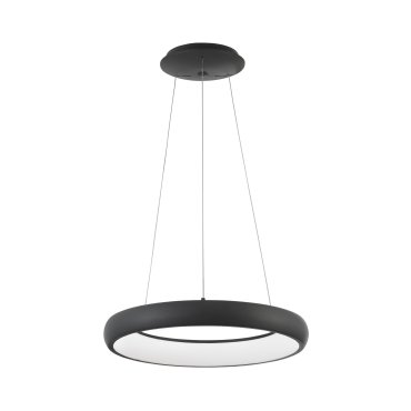 Nova Luce Albi - lampe suspendue - Ø 41 x 120 cm - 32W LED dimmable inclus - noir sable