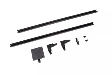 Lucide Track Starter Set - Système de rail monophasé - 2 mètres - 220V - Noir