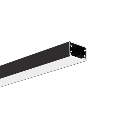 KLUS Glaza-ll - Profilé LED - 2,62 x 1,62 cm - noir