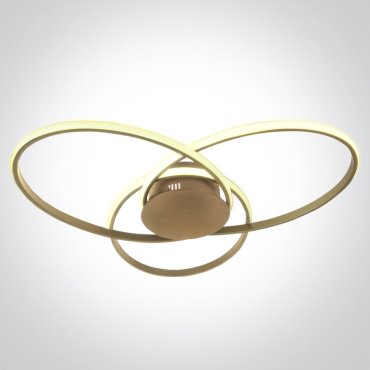 ONE Light Décoratif - plafonnier - 65 x 8,2 cm - 60W dimmable LED inclus - champagne
