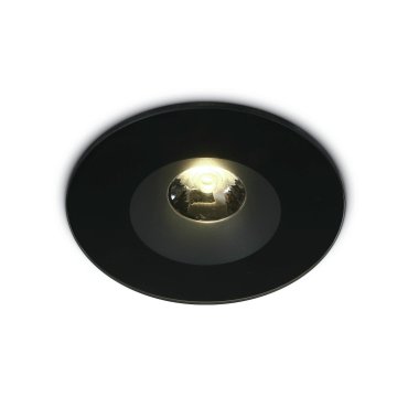 ONE Light Gamme Salle de Bains - spot encastrable - Ø 110 mm, Ø 94 mm encastrable - 6W LED inclus - IP65 - noir