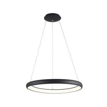 Nova Luce Albi - lampe suspendue - Ø 61 x 120 cm - 50W LED dimmable inclus - noir