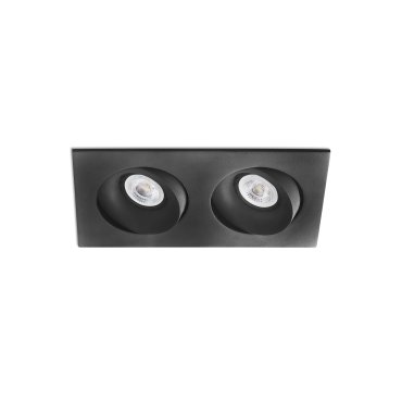 Faro Argon - spot encastrable - 232 x 115 mm, 220 x 102 mm encastrable - noir mat