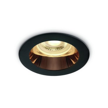ONE Light Chill Out Range - spot encastrable - Ø 79 mm, Ø 70 mm encastrable - noir et cuivre