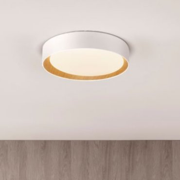 Nova Luce Stake - plafonnier - Ø 60 x 9 cm - 50W LED dimmable inclus - blanc sable