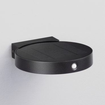 Nova Luce Aigo - applique murale solaire extérieure avec capteur - 16 x 3,2 x 17,7 cm - 2W LED inclus - IP65 - anthracite foncé