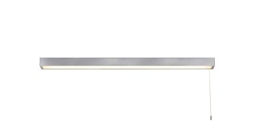 Searchlight Venti - lampe miroir avec interrupteur à tirette - 90 x 5 cm - 26W LED inclus - IP44 - chrome
