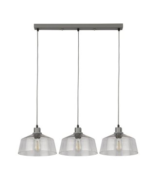 Searchlight Odeon - lampe suspendue - 80 x 120 cm - gris
