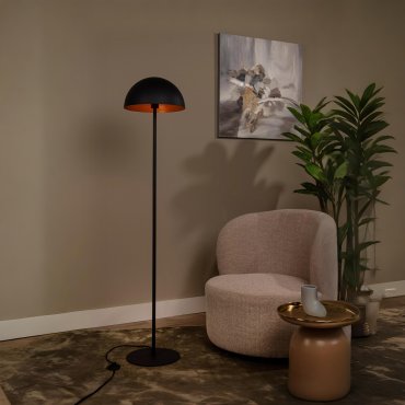 Lucide Siemon - lampadaire - Ø35 x 160 cm - noir