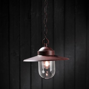 Nordlux Luxembourg - lampe suspendue - Ø 27,5 x 24 cm - IP33 - rusty