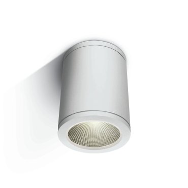 ONE Light Outdoor Ceiling Cylinders - plafonnier extérieur - Ø 8 x 10,5 cm - 6W LED inclus - IP54 - blanc
