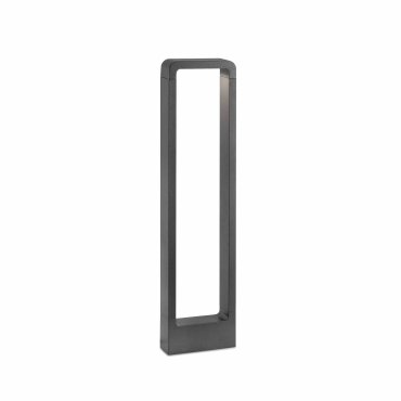 Faro Das - lampe de jardin - 16 x 5,4 x 65 cm - 8W LED inclus - IP54 - gris foncé