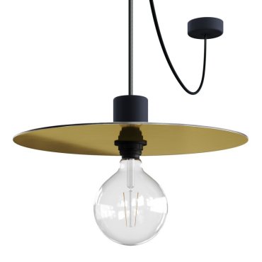Creative Cables Elegant - lampe suspendue - Ø 40 x 514,8 cm - IP65 - cuivre et or (interchangeables)