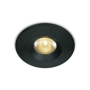 ONE Light - spot à encastrer - Ø 46 mm, Ø 38 mm à encastrer - 3W LED dimmable inclus - IP65 - noir