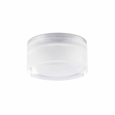 Faro Ebba - plafonnier/mural - Ø 7 x 6,5 cm - 4W LED inclus - IP44 - argenté