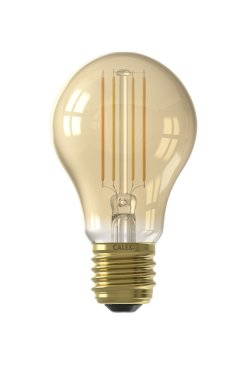 Ampoule LED intelligente Calex - Ø 6 x 10,5 cm - E27 - 7W - fonction de variation via application - 1800 à 3000K - ambiance blanche - ambré