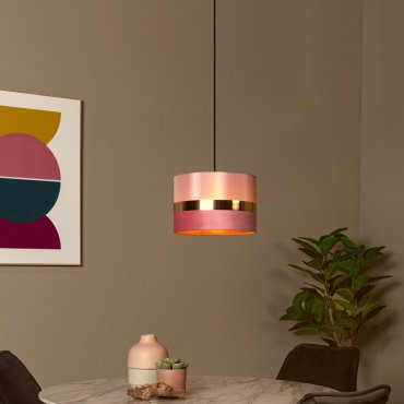 Lucide Extravaganza Tusse - lampe suspendue - Ø 30 x 152,5 cm - rose