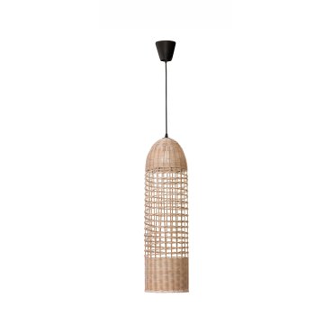 Nova Luce Mia - lampe suspendue - Ø 20 x 250 cm - brun et noir