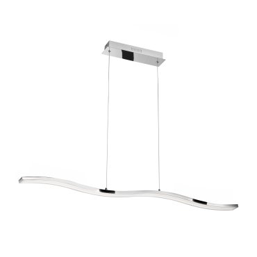 Nova Luce Cesena - lampe suspendue - 105 x 8,5 x 120 cm - 42W LED inclus - chrome