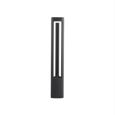 Searchlight Michigan - lampe de jardin - 13 x 13 x 80 cm - 5,5W LED inclus - IP54 - gris foncé