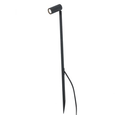 Faro Seth 60 - spot de sol sur piquet avec prise - Ø 4 x 8,5 x 60 cm - 6W LED inclus - IP44 - noir