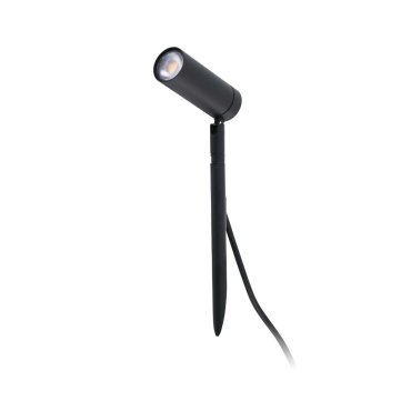 Faro Seth - spot de sol sur piquet avec prise - Ø 4 x 8,5 x 28 cm - 6W LED inclus - IP44 - noir