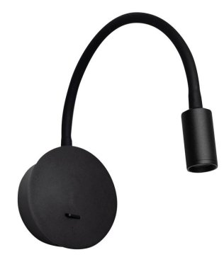 ETH Wiflex - applique murale - rechargeable via câble USB - variateur 3 niveaux - Ø 2,3 x 3 cm - LED 3W inclus - noir