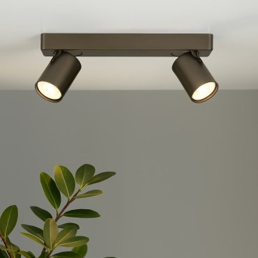 Projectlight Phoebe - spot en saillie 2L - 32 x 7 x 11 cm - bronze