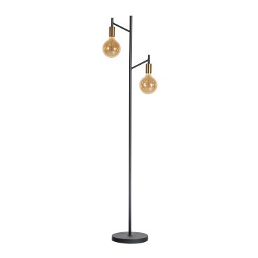 ETH Tree - lampadaire - 152 cm - noir et laiton