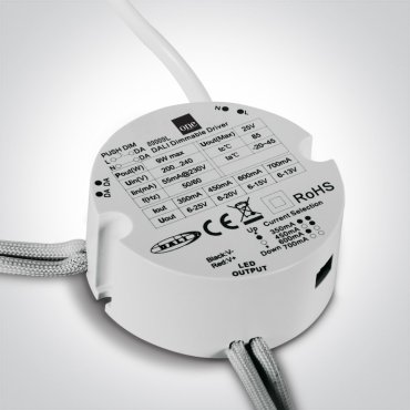 ONE Light - Driver LED DALI &amp; push to DIM - Ø 5,7 x 2,4 cm - 230V