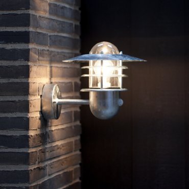 Nordlux Agger Sensor - applique murale extérieure avec détecteur de mouvement - 29,5 x 29,5 x 20 cm - IP54 - acier galvanisé