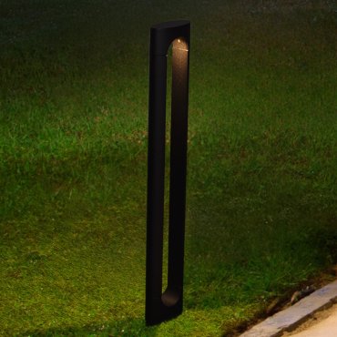 Nova Luce Dira - lampe de jardin - 11,5 x 65 x 5 cm - 6W LED inclus - IP65 - anthracite foncé
