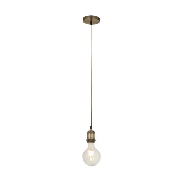 Searchlight Suspension - lampe suspendue - Ø 9,8 x 150 cm - laiton antique