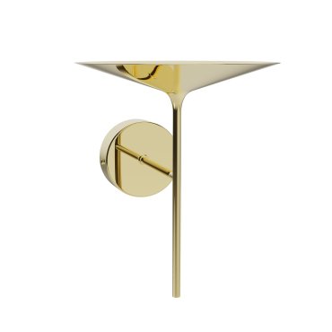 Maxlight Hana - applique murale - 17,5 x 21,8 x 21,2 cm - 6W LED inclus - or