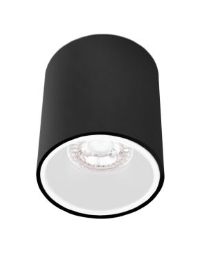 Century Italia Essenza - spot de construction 1L - Ø 8 x 9,8 cm - blanc et noir