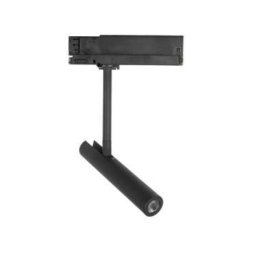Nova Luce Wang - Spot sur rail triphasé - 16 x 3 x 29 cm - 12W LED inclus - noir sable