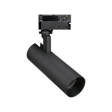 Maxlight Shinemaker - spot sur rail - système de rail triphasé - Ø 5,5 x 19,6 cm - 15W LED dimmable inclus - noir