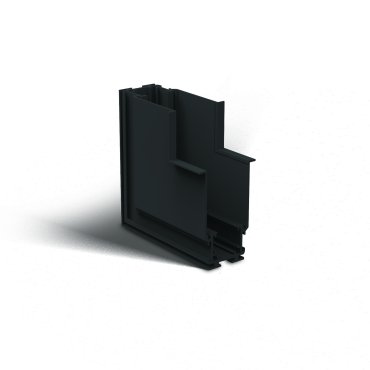 ONE Light système de rail magnétique - angle d'encastrement de bas en haut pour profils d'encastrement magnétiques - 11 x 7,5 x 11 cm - noir