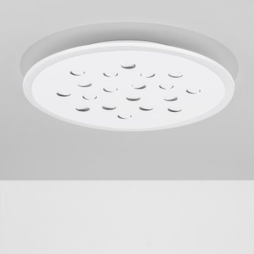 Nova Luce Astro - plafonnier avec télécommande - Ø 45 x 5 cm - 30W dimmable LED inclus - blanc sablé