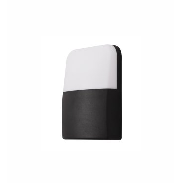 Nova Luce Droplet - applique murale d'extérieur - 13 x 4,5 x 16 cm - 6W LED inclus - IP65 - noir et blanc