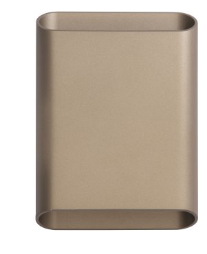 Artdelight Diaz – applique murale – 4 x 14,5 x 20 cm – 2 x 6W LED inclus – IP65 – champagne