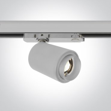 ONE Light COB Cylindre zoomable - spot sur rail - Ø 7,5 x 12 cm - 20W LED inclus - blanc - couleur de lumière blanche