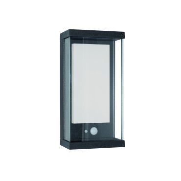 Nova Luce Bay - Applique d'extérieur avec capteur solaire et interrupteur - 12,6 x 8,3 x 25,2 cm - 1,5W dimmable LED inclus - IP65 - anthracite