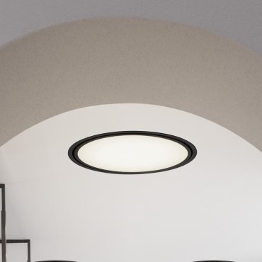 Nova Luce Perfect Profile Trimless - spot encastré télécommandé (incl.) - Ø 840 mm, 830 mm encastré - 80W LED dimmable inclus - 2700K-6000K - noir