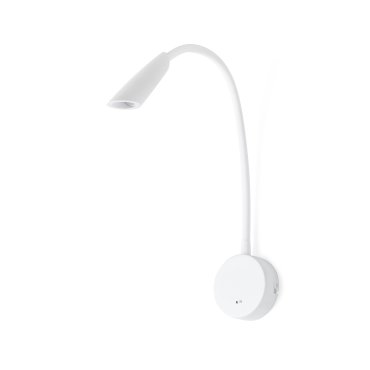 Faro Boken - applique murale avec interrupteur - 5 x 46 cm - 3W LED inclus - blanc mat