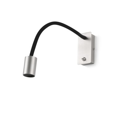 Faro Leser - applique murale avec interrupteur - 46 x 12 cm - 5W LED inclus - nickel satiné