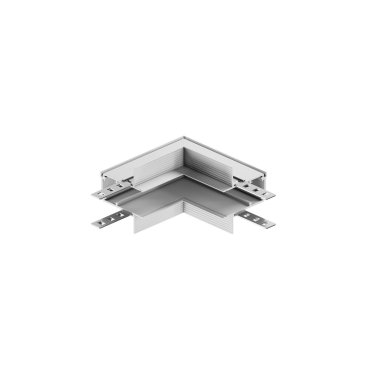 VK Lighting Eiva - système de rail magnétique - profilé d'angle d'encastrement vertical pour plaques de plâtre de 12 mm - 10 x 10 x 2,63 cm - dimmable DALI - blanc