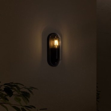 Nova Luce Amel - applique murale extérieure - 9,5 x 23 x 9 cm - IP65 - anthracite foncé