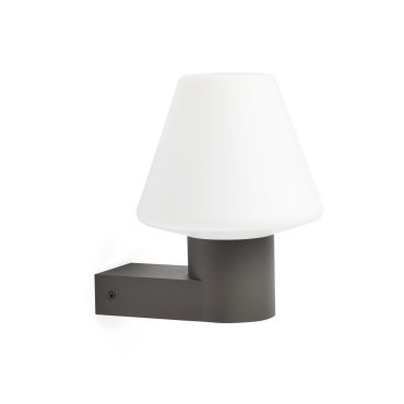 Faro Mistu - applique murale - 18 x 19 x 22 cm - IP44 - gris foncé