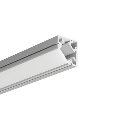 Klus 45-plus - profilé LED d’angle - 1,9 x 1,9 cm - argent anodisé